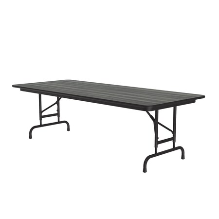 Correll CFA Adjustable HPL Folding Tables 30x60  New England Driftwood CFA3060PX-52